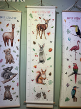 Load image into Gallery viewer, Personalised growth chart forest animals with name
