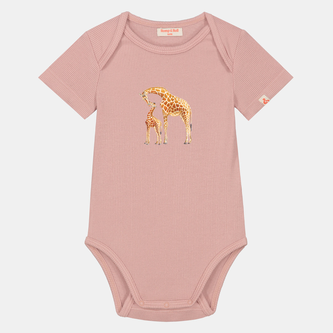 Baby romper giraf shortsleeve