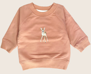 Baby sweater blush hertje